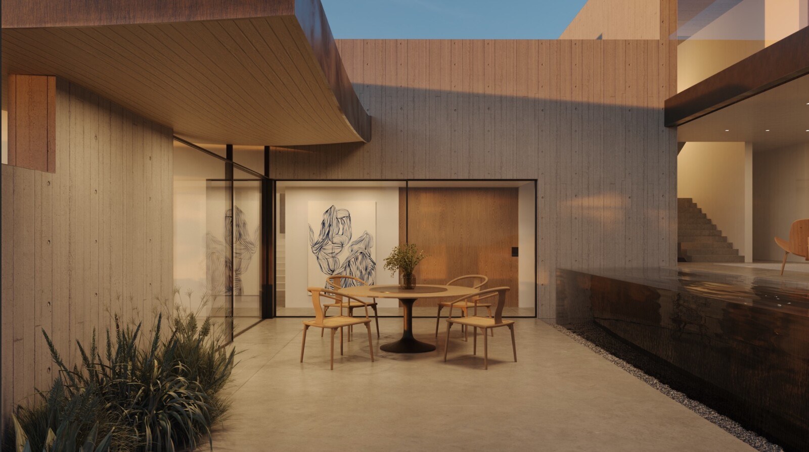 Patio of home
