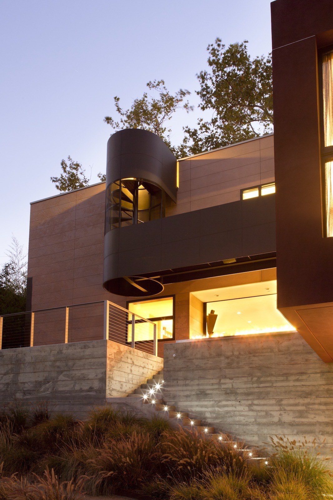 Exterior of home at dusk