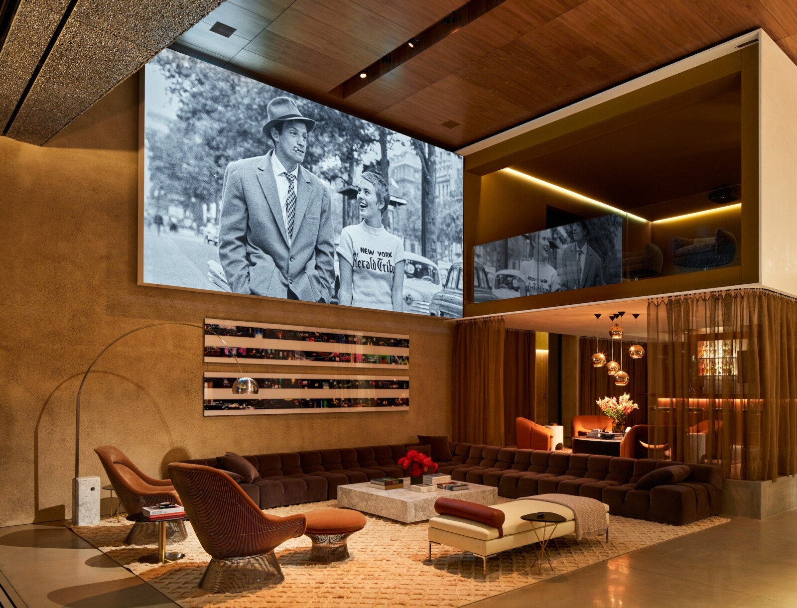 Madison Desert Club main volume transforms into a theatre with large screen