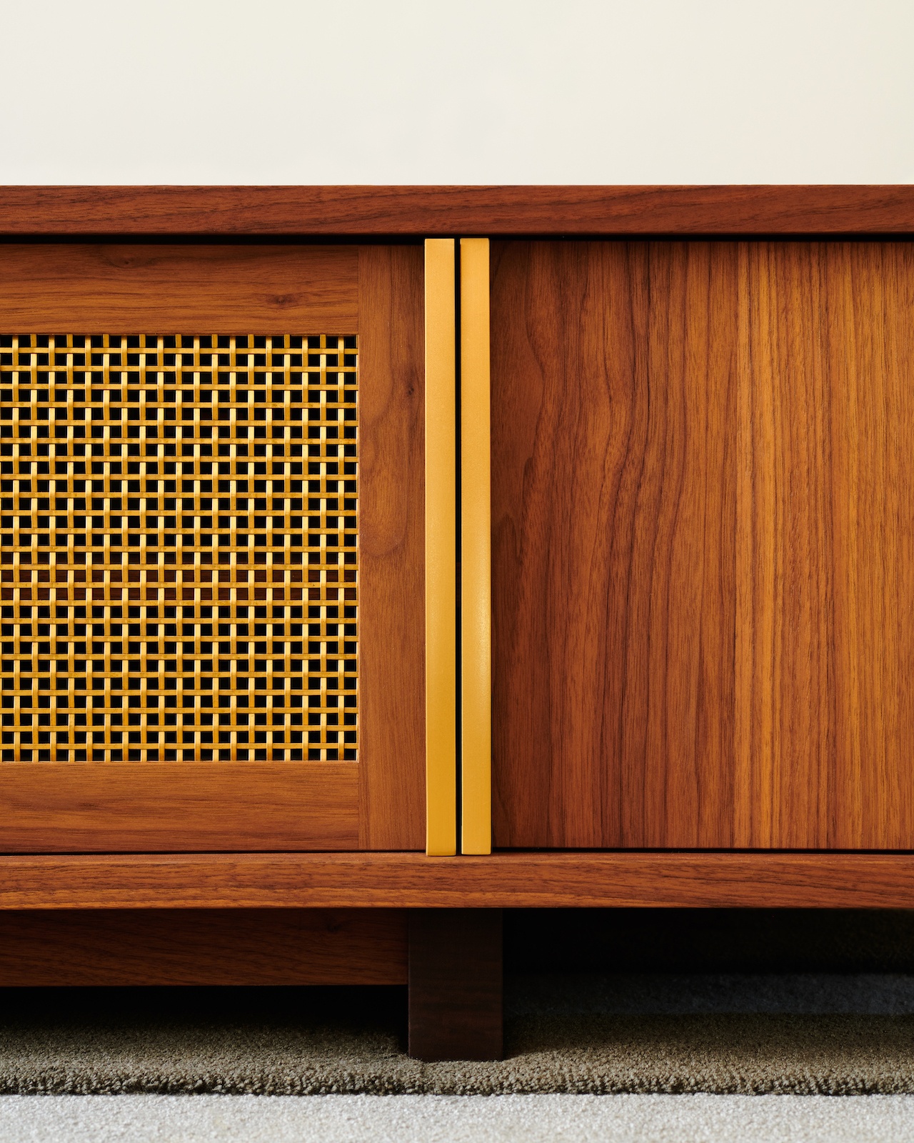 Concealed Projector Media Credenza detail