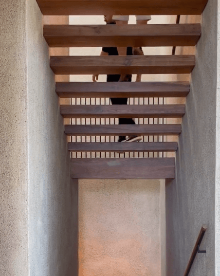 Michael Kovac and Thomas Schneider Walk Down Stairs at Madison Desert Club